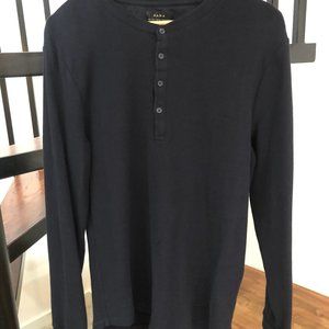 Zara Long Sleeve Knit Shirt Fitted